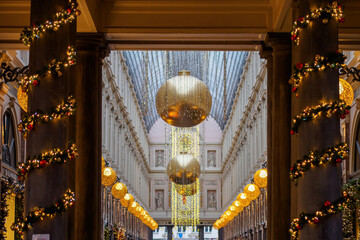 Christmass\ decoration in Royal Saint-Hubert Galleries
