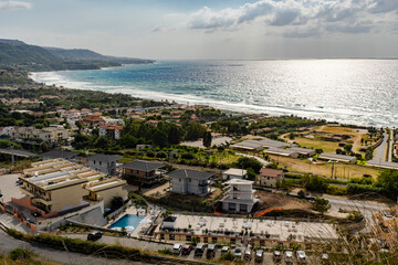 La spiaggia di Tropea vista da Santa Maria dell'Isola