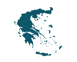 Obraz premium Greece map