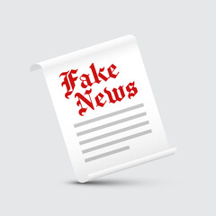 Fake News icon isolated - vector