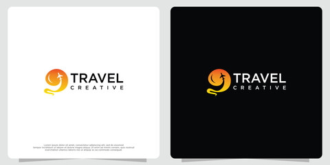 Travel Logo Design Airplane icon. airline