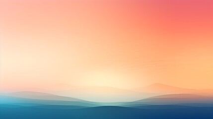 Serene Skyline with Sunset Gradient