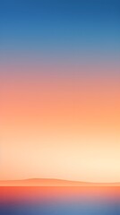 Serene Skyline at Sunset with Warm to Cool Gradient