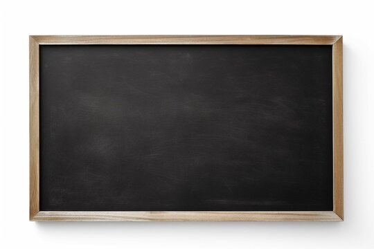 Blank blackboard isolated on white