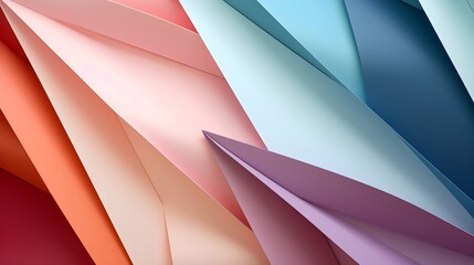 Abstract Origami-Style Background with Pastel Tones