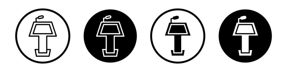 Keynote presentation icon set. speaker speech keynote vector symbol in black filled and outlined style.