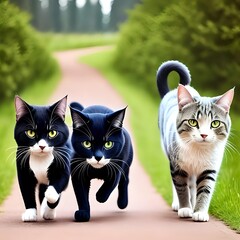 three cat