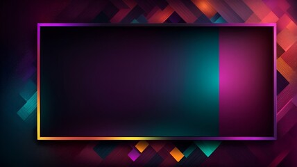 A Vibrant Purple and Green Background Framed in Gold