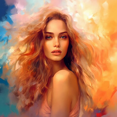 Fototapeta premium Beautiful woman model