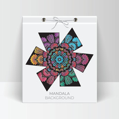 Vector elegant colorful mandala background