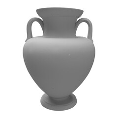 close up on vase isolated