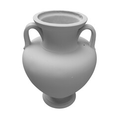 close up on vase isolated