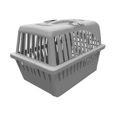 close up on animal cage isolated