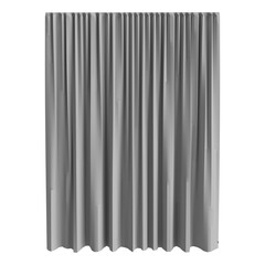 close up on curtain isolated