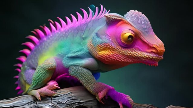 Chameleons change color