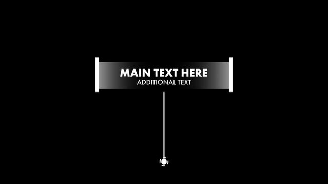 Clean and Simple Faded Call Out Title