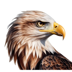 Fototapeta premium Eagle isolated on transparent background