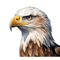 Naklejka premium Eagle isolated on transparent background