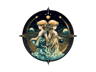 Gemini Zodiac signs astrology horoscope esoteric, Gemini constellations Luxary Golden PNG Clipart