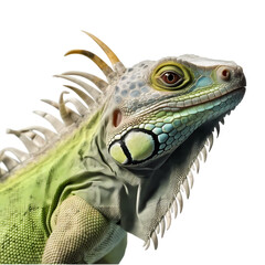 Fototapeta premium Iguana or lizard isolated on transparent background