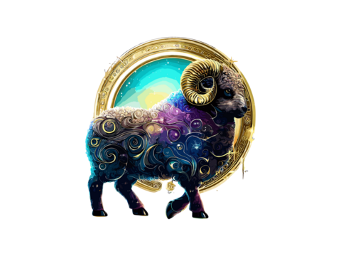 Aries Zodiac signs astrology horoscope esoteric, Aries constellations Luxary Golden PNG Clipart