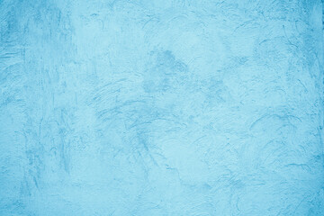 Fototapeta na wymiar Beautiful grunge light blue stucco wall background