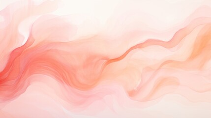 Soft pastel Peach Fuzz colored wavy background, trendy color of the year 2024