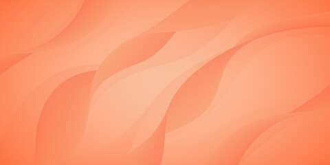 Elegant background design with peach color wavy lines. Luxury horizontal background and wave pattern or texture in trendy color for business banner, poster, backdrop, voucher, invite. Vector