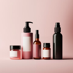 Cosmetic treatment for acne. Product for healthy no make up skin. Background and copy space for beauty shop