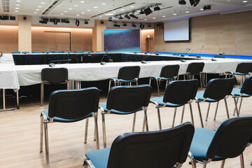 Empty conference room, business conference concept background