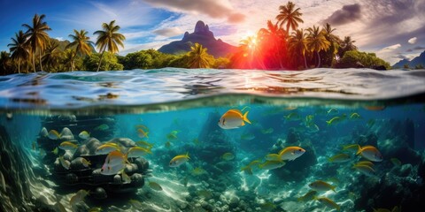 Fototapeta na wymiar Bora Bora, French Polynesia