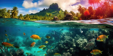 Bora Bora, French Polynesia - obrazy, fototapety, plakaty