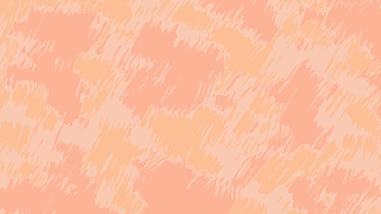 Abstract background with color of Peach. Abstract oblique lines, stains and scribbles. Rough strokes of paint. Hand drawn vector illustration. For website background, presentation.