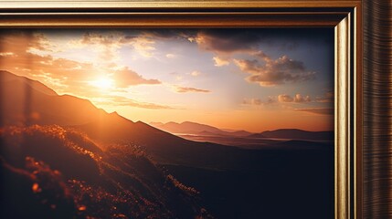 A beautiful sunset over the majestic mountains. Perfect for nature lovers and travel enthusiasts