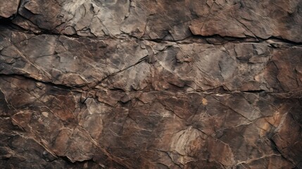 Brown rock texture background. Close-up Mountain rough surface. Stone wall background with copy space for design banner