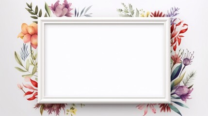 frame digital illustration, with white space for photo in frame, empty frame, product placement,...
