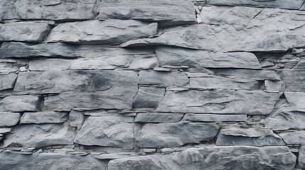 Gray background with stone wall texture. Abstract white gray background. Stone wall texture. Close up. Light gray stone background