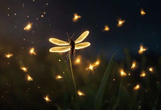 Magic firefly Photo Overlays fireflies Photoshop overlay light effect mystical lightning bug