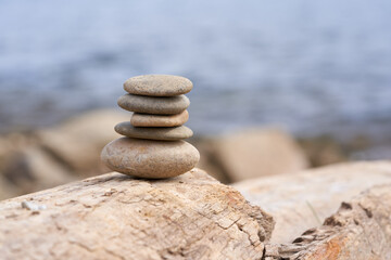Stones placed on top of each other.
