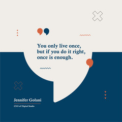 Vector square motivation quotes template vector background