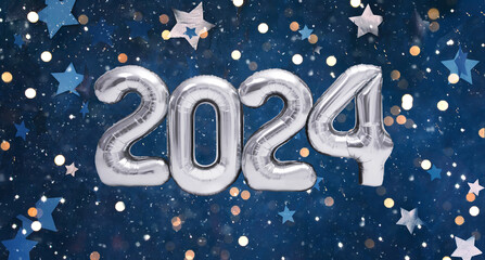 New Year 2024 celebration background