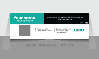 Email signature template design and footer design template 
