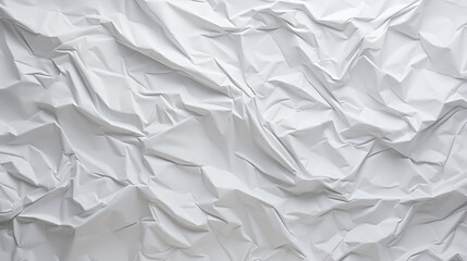 Obraz premium Crumpled white paper texture pattern. Rough grunge old blank. White clean crumpled paper background. Crumpled empty paper template for posters and banners.