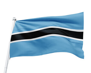 FLAG OF THE COUNTRY BOTSWANA