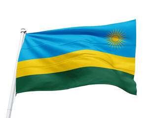 FLAG OF THE COUNTRY OF RWANDA