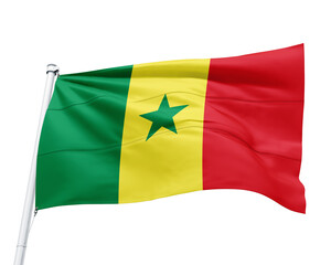FLAG OF THE COUNTRY SENEGAL