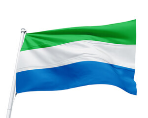 FLAG OF THE COUNTRY SIERRA LEONE