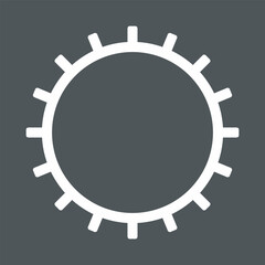 Gear cog mechanism icon quality vector illustration cut