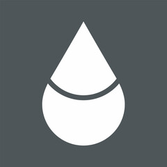 Water drop droplet raindrop icon illustration cut