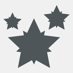 Obraz premium Star Classic rating icon web quality vector illustration cut